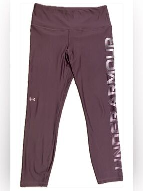 Under Armour Deep Plum 7/8 Cropped Logo Leggings Women’s Size Medium